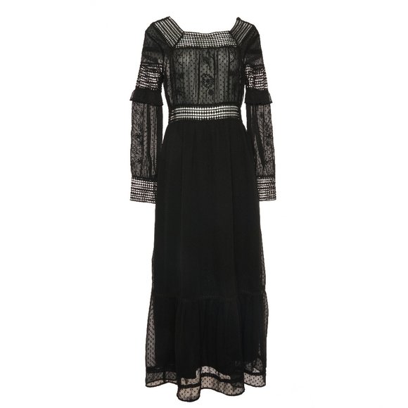 Paulio Boho Black Maxi Dress - Picture 4 of 5